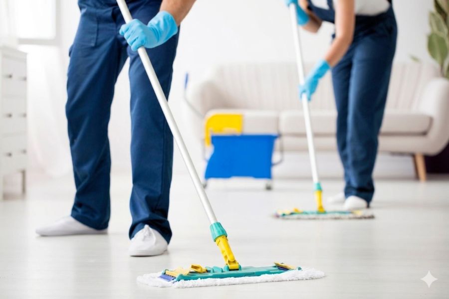 Team AZZURRA al lavoro in un ufficio moderno